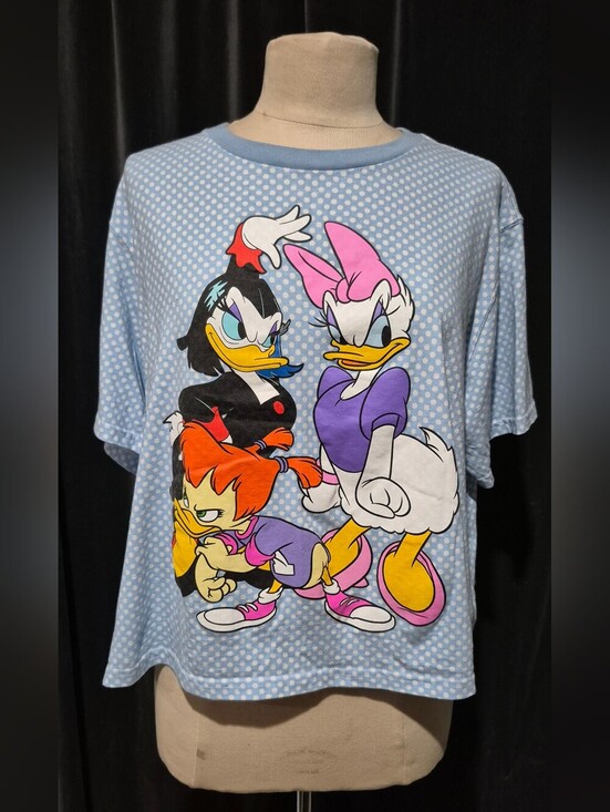 Disney Tops - Daisy Duck & Friends Light Blue Polka Dot Girls' Tee (Box B)